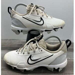 Nike Force Trout 9 Varsity Low White Black FB9731-102 Youth 5.5Y Cleats
